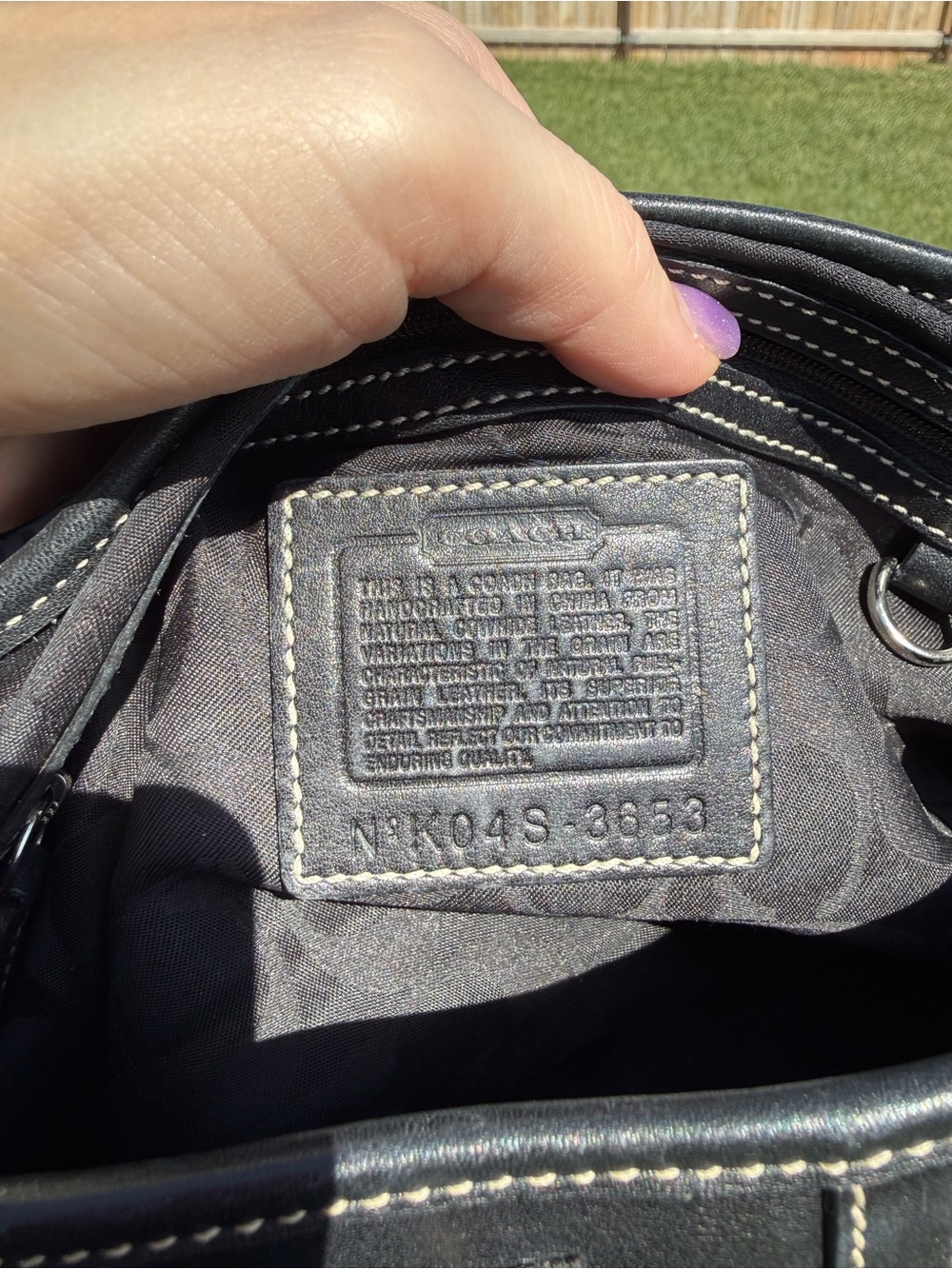 Coach Soho with Pockets Black Leather Shoulder Bag Silver Hardware Style #3653 - Picture 7 of 12